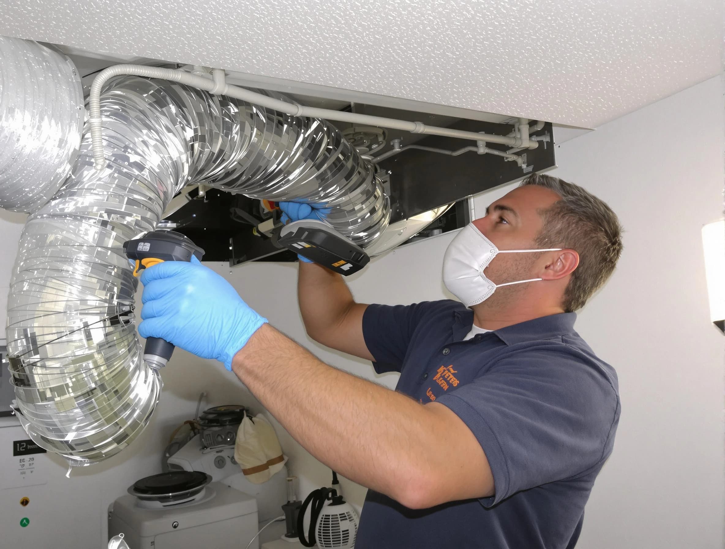 Shawnee Dryer Vent Cleaning professional performing thorough residential dryer vent cleaning in Shawnee