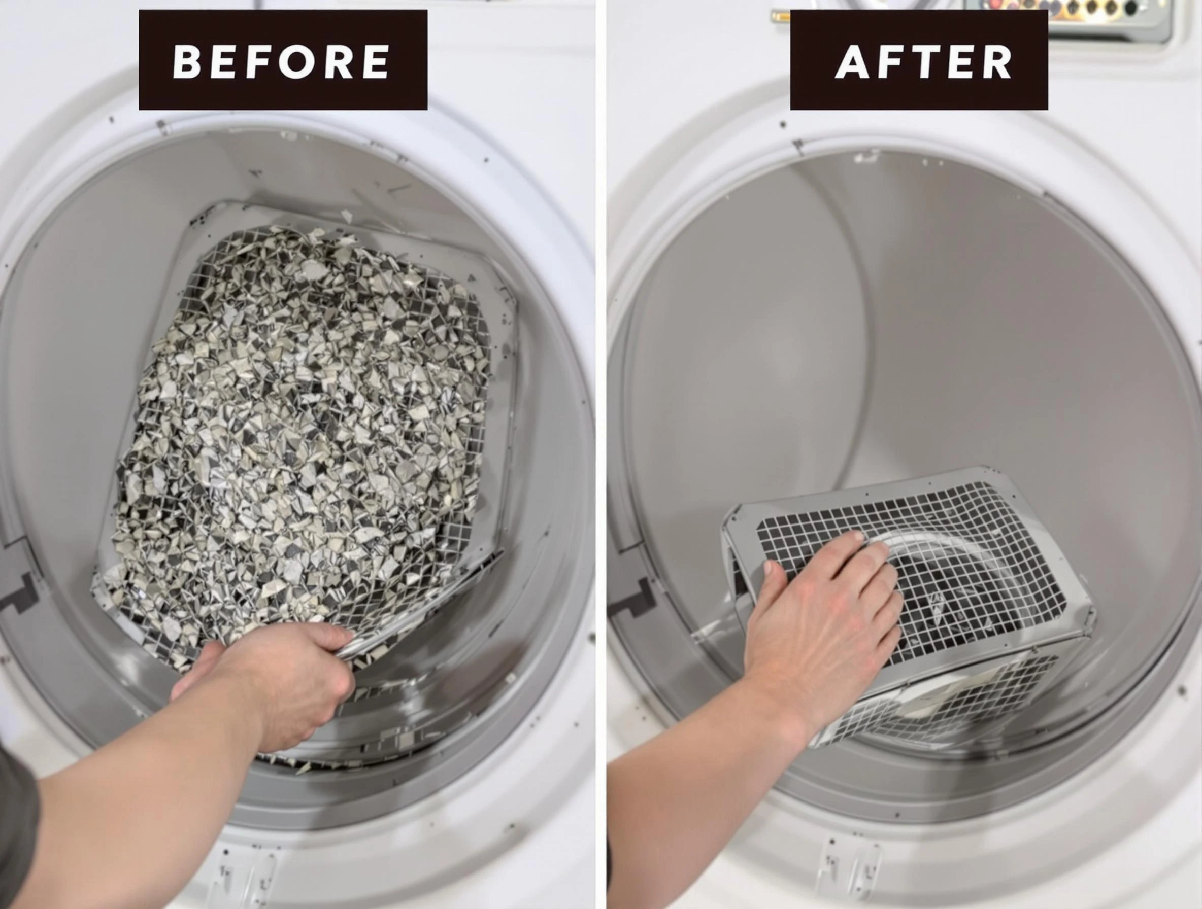 Professional lint trap cleaning by Shawnee Dryer Vent Cleaning in Shawnee
