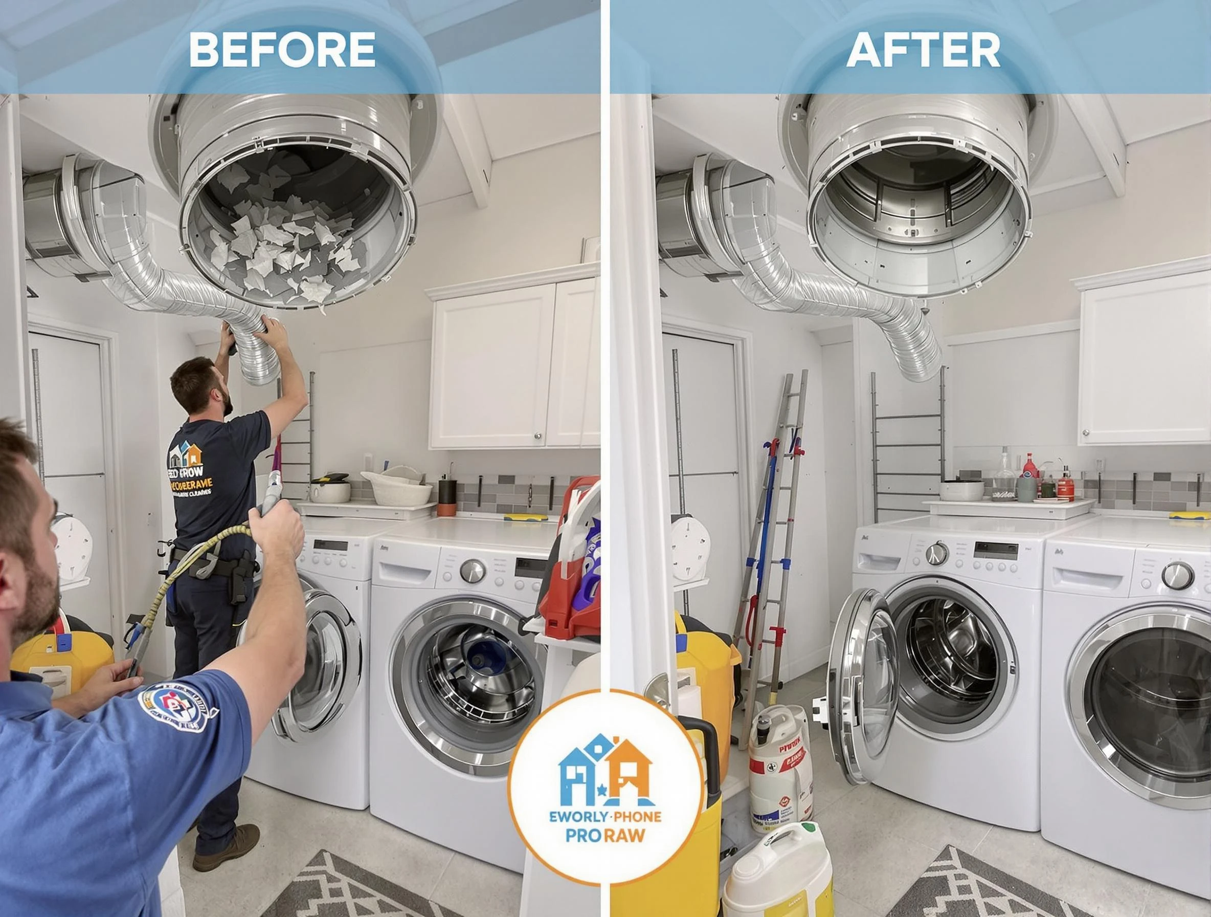 Residential dryer vent cleaning by Shawnee Dryer Vent Cleaning in Shawnee